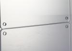 3mm Ultra Clear Tempered Glass panel with Holes Toughened Glass