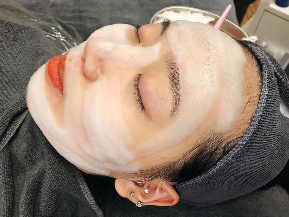 Green Tea Oxy Bubble Facial Clay Mask Reduces Inflammation Acne Treatment Spirulina Body Scrub