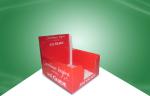 Red Christmas Gift Cardboard Countertop Displays Recyclable With CMKY Offset