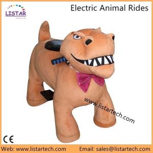 Quality rechargeable battery motorized plush riding battery powered ride on animal wholesale