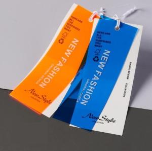 Quality EVA Paper Printed Hang Tags With String Silk screen printing wholesale
