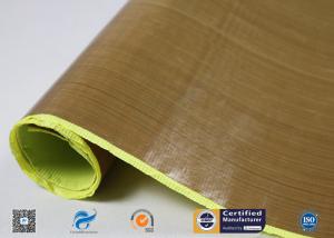 Quality Heat Resistant PTFE Coated Fiberglass Fabric With Silicone Adhesiive wholesale