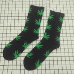 Fashion 420 Lifestyles Mens Sports Socks Street Hip Hop Skateboard Ins Hemp Leaf