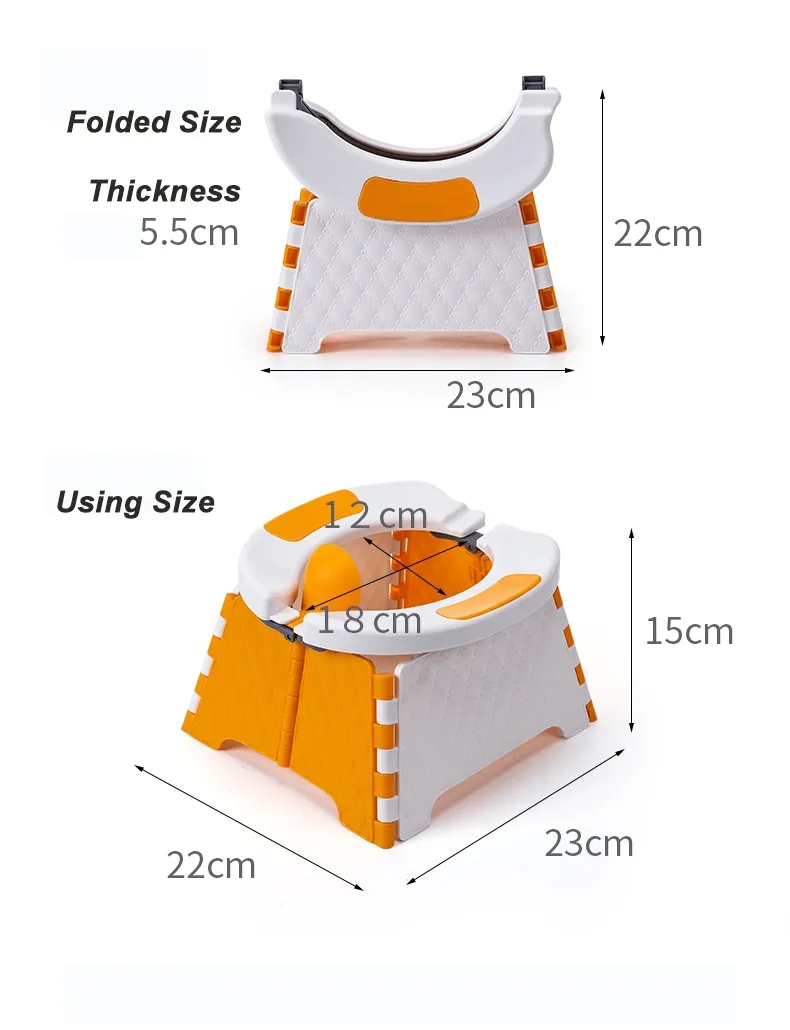 Eco Friendly Blue Pink White Print Kids Potty Toilet Trainer with Customized Packing and Logo