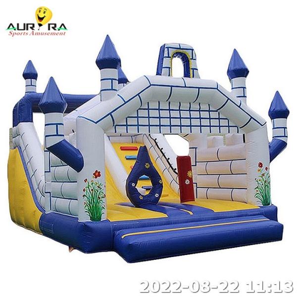 Large Bounce House Inflatable Commerical Camelot Knight Snowy White Obstacle