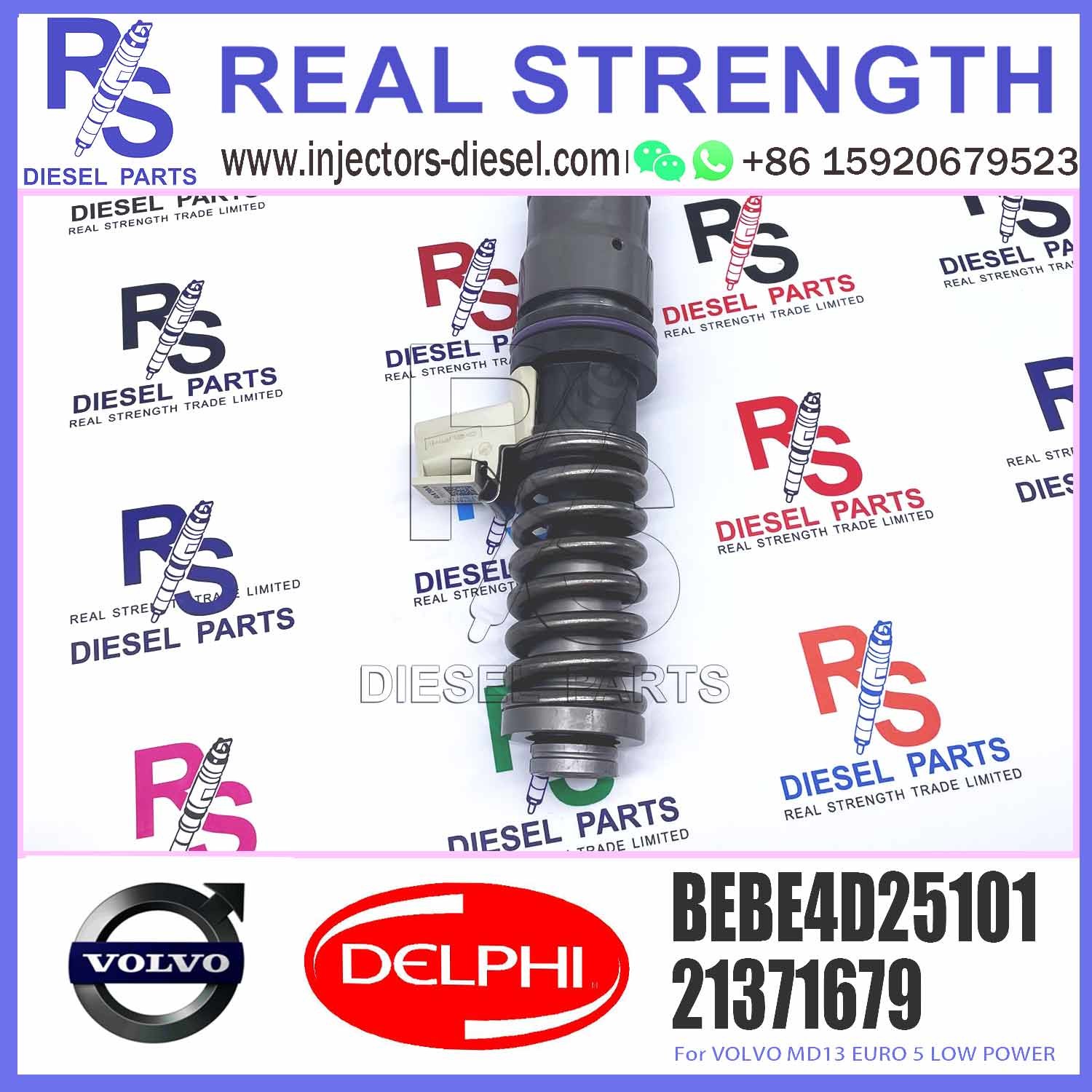 4 Pins Diesel Fuel Injector 3801469 Common Rail Fuel Injection Nozzle BEBE4D25001 BEBE4D25101 For V-O-L-V MD13 EURO 5 LOW