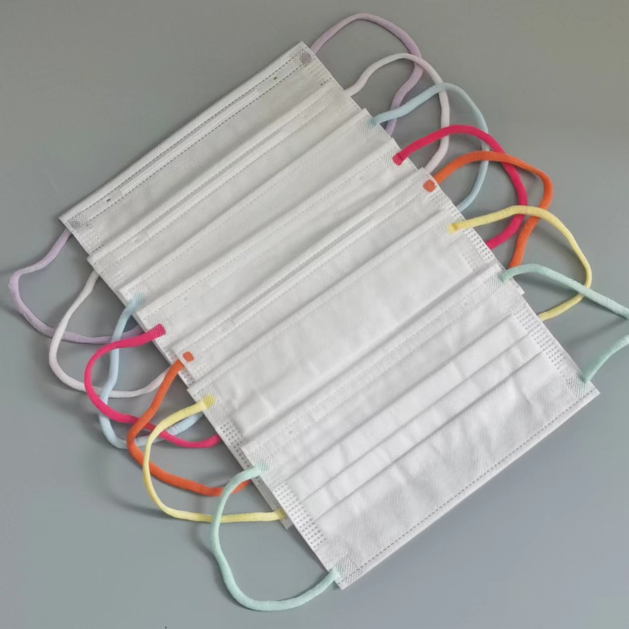 3 Ply Comfort Soft Elastic Ear Loops Rope Soft Flat Elastic Cord Colourful 6mm