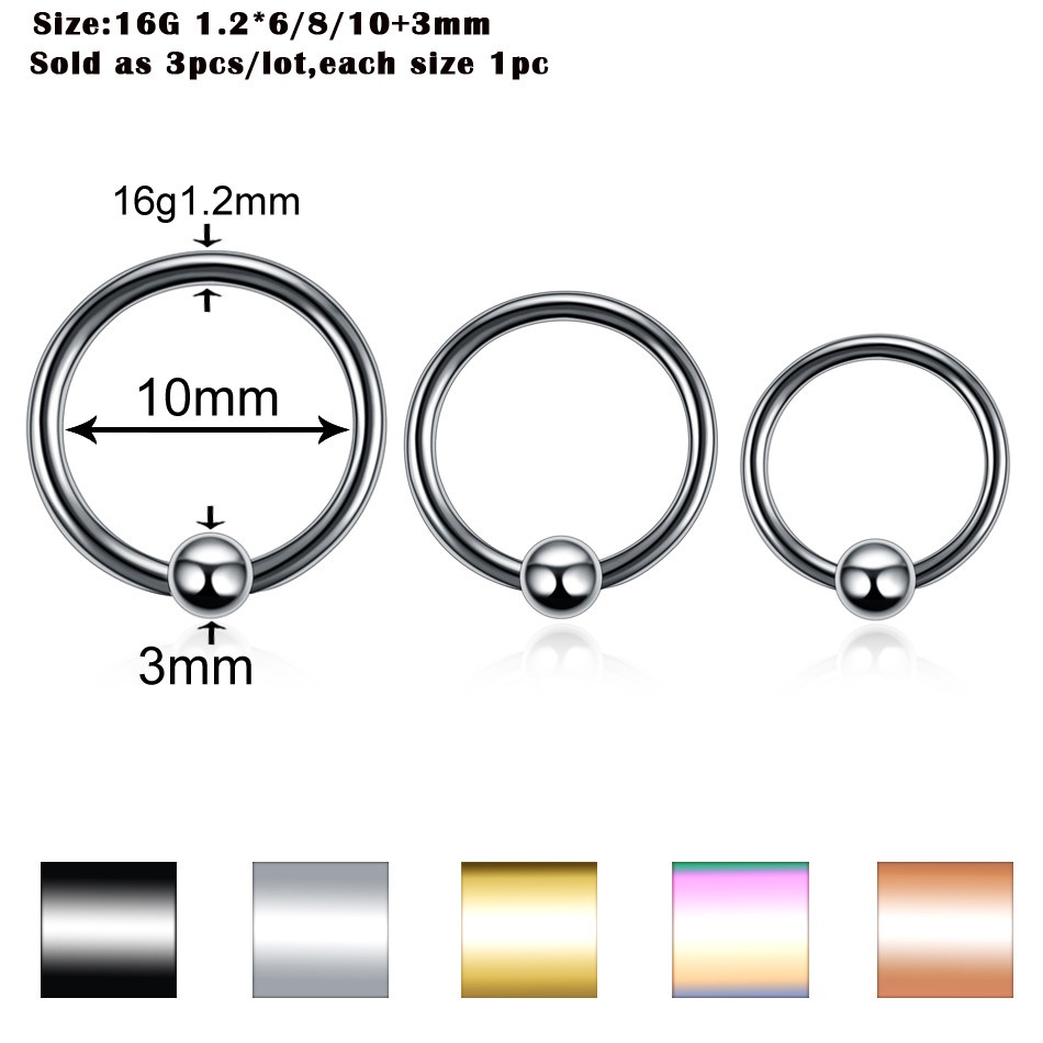 Steel Ear Piercings Helix Piercings Eyebrow Piercings Lip Labret Rings Earring Tragus Barbell Piercings Body Jewelry