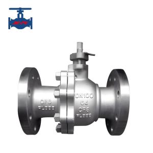 Quality CF8 CF8M Flanged Ball Valve , Ball Type Float Valve ANSI Standard wholesale