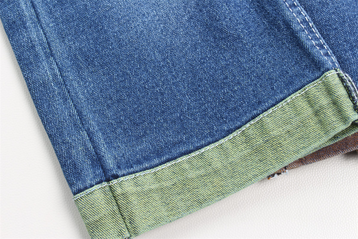 Wholesale 10 Oz Colorful Backside Woven Denim Fabric For Jeans