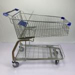 Galvanized Supermarket Trolleys Travellator Wheel Metal Shopping Trolley