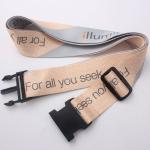 Silk - Screen Logo Travel Luggage Straps , Embroidered Luggage Strap With
