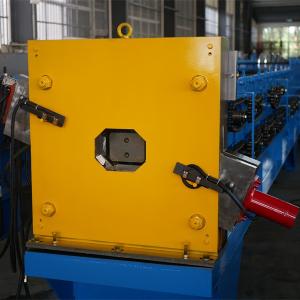 Quality Rain Water Steel Downspout Roll Forming Machine With Elbow Chain Drive wholesale