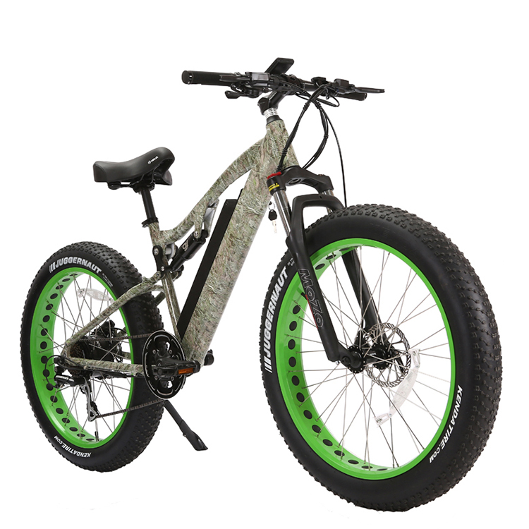 30-50Km/h Max Speed 7 Speed Fat Tyre Mountain Electric Bike with 3 Hours Charging Time