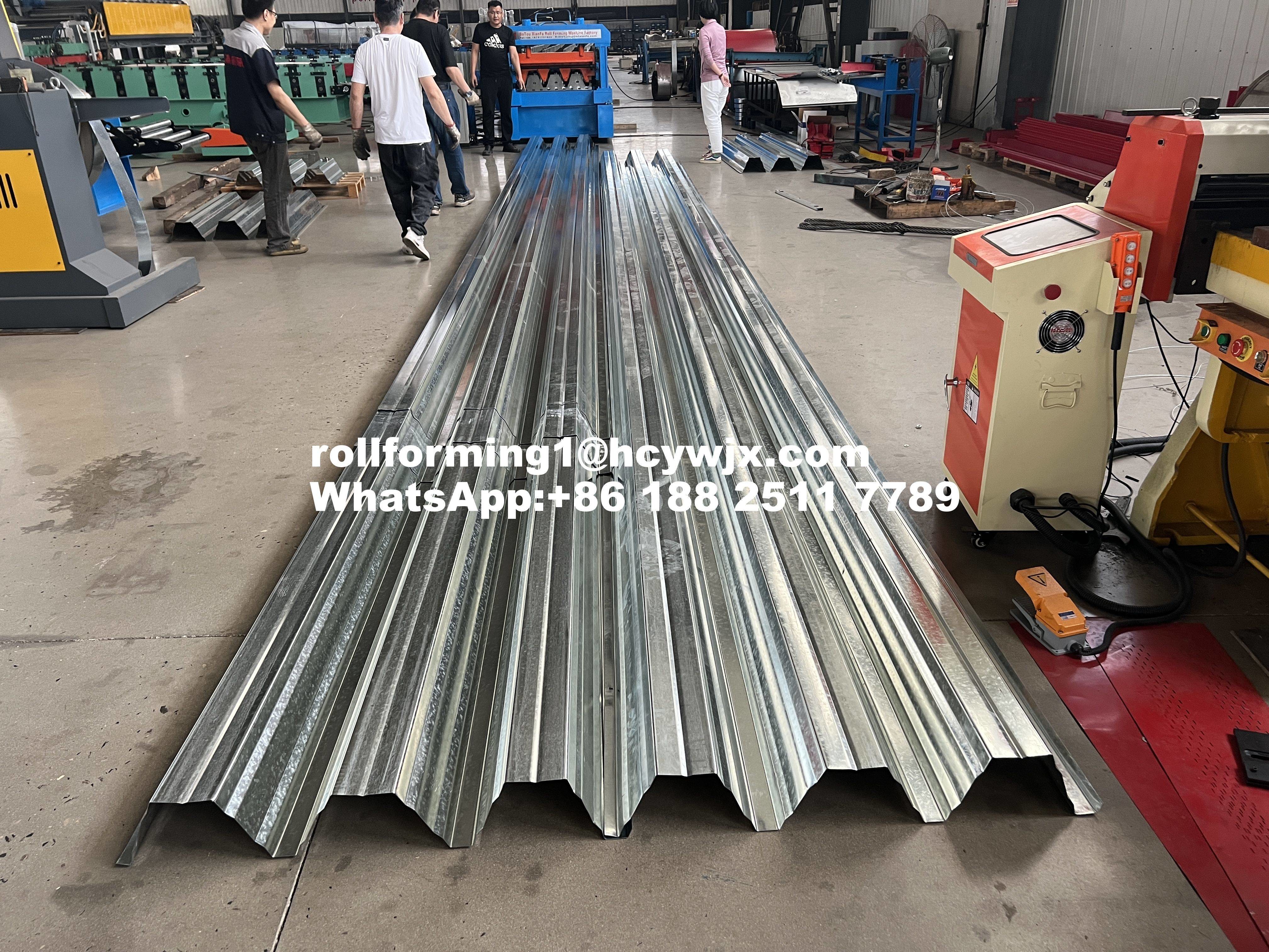 T153-40L-840 Metal Floor Deck Roll Forming Machine High Speed