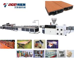 Quality Plastic Profile WPC Extrusion Machine , PVC Wood Tile Die Extrusion Line wholesale