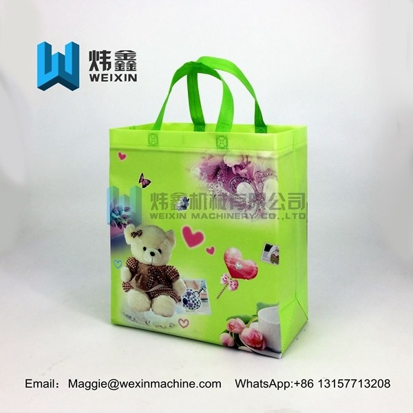 Non-woven cooler bag Eco Heat Seal Ultrasonic PP Non Woven Fabric Laminated Shopping Carry Bag