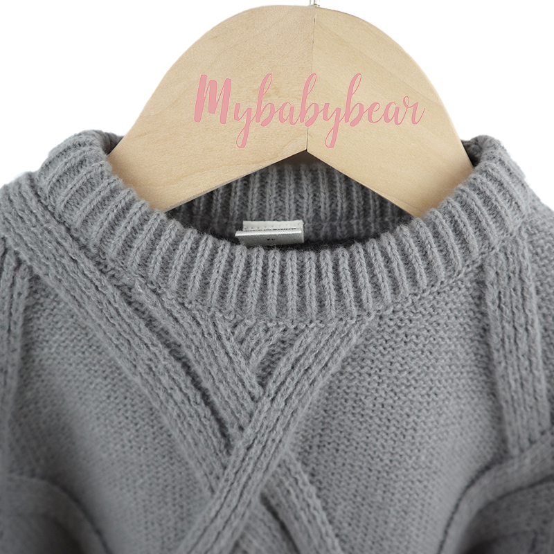 Children's Knitted Pattern Wool Acrylic Kid baby girl pullover Sweater