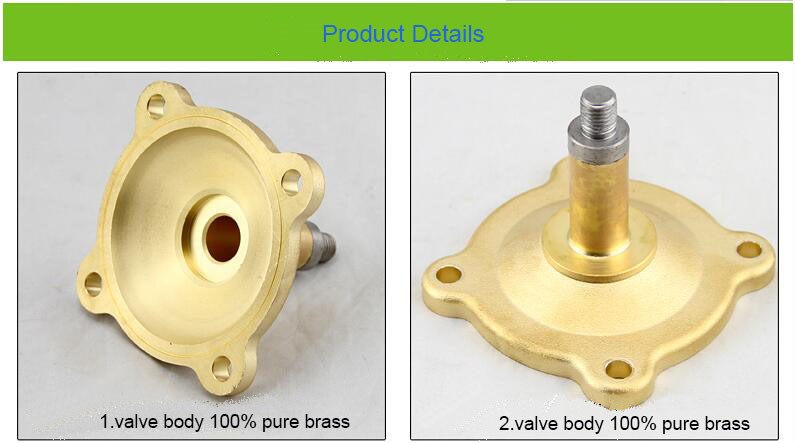 2/2 Way High Temperature Normally Open Water Solenoid Valve 220 Volt 1/2 Inch