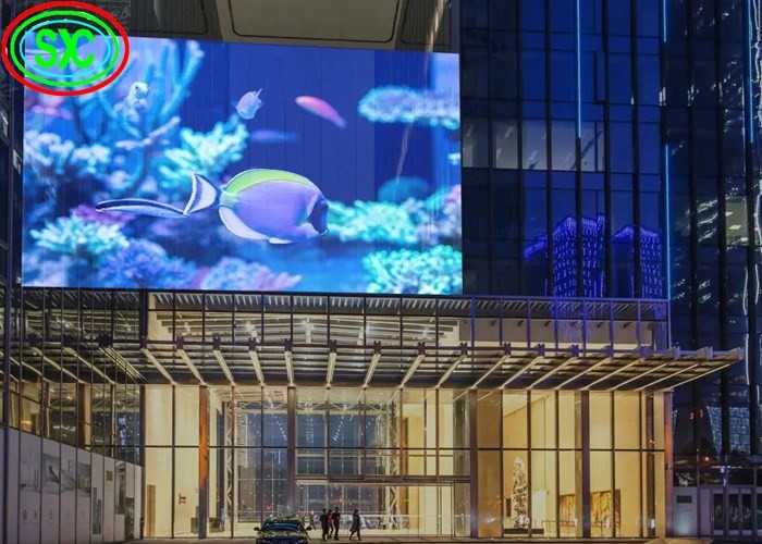 P8 Transparent Outdoor Full Color LED Die-Casting Aluminum Cabinet