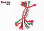 Colorful Pet Toys Cotton Rope Material 4 x 22cm Size For Bite Training