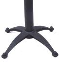 Black Cast Iron Table Base Antique Style With GL02 Gliders Height 72 / 104 cm