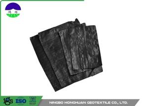 Quality Black Separation Woven Geotextile Fabric Pp Material 205gsm Unit Mass wholesale