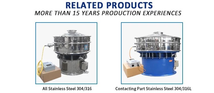 SUS304 Ultrasonic Vibrating Sieving Machine Fine Powder Vibration Separator
