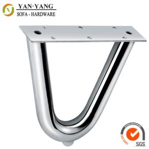 Quality 10cm high furniture leg iron metal modern V shaped sofa feet SL-132 wholesale