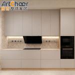Sample Luxury Kitchen Cabinet with Eased Edge Countertop and Modern Italian
