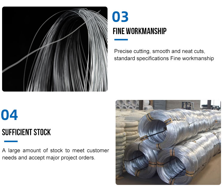 High Strength Galvanized Tie Wire Bwg 20 21 22 19 Gauge Galvanized Steel Wire