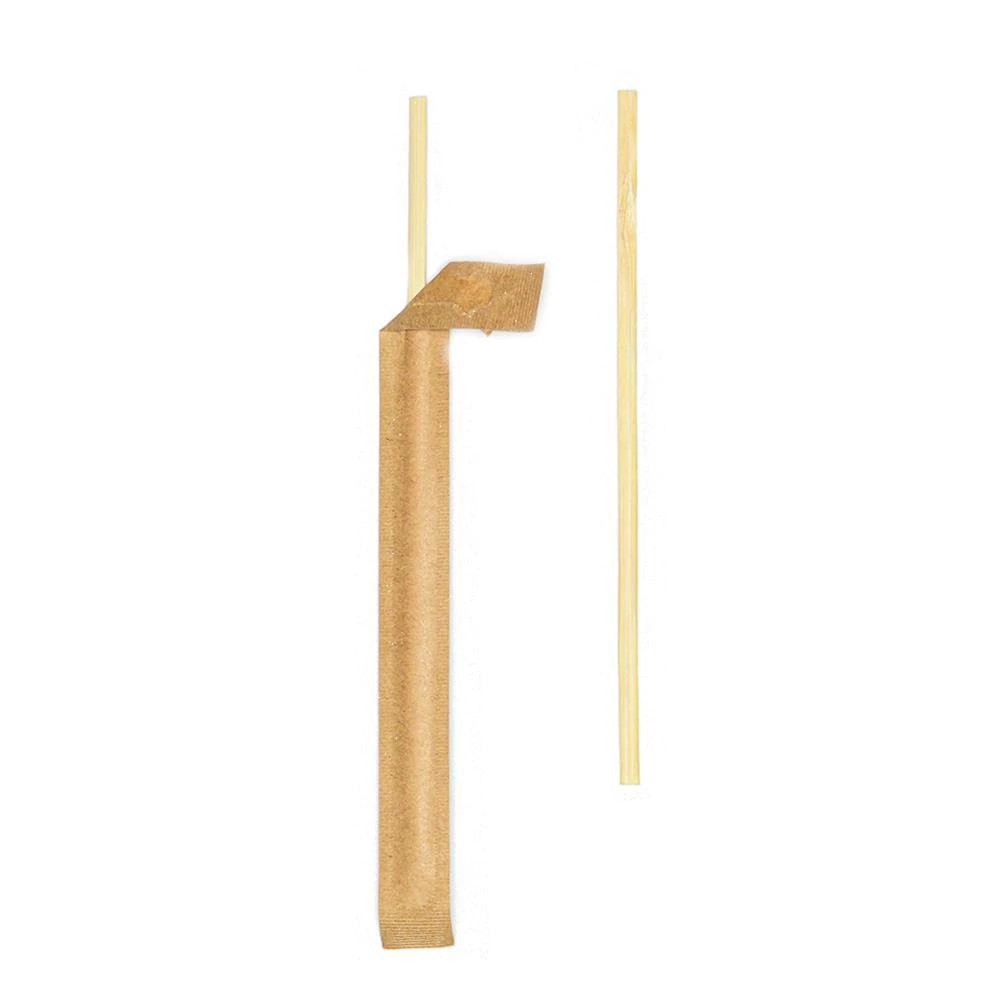 110x5x2mm Thick Bamboo Stirrer Sticks Wrapped Coffee Stirrers