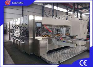 Quality Top Printing 5 Color Flexo Printer Slotter Die Cutter Stacker Economic Model wholesale
