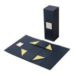 Black E Flute 200gsm Book Shaped Gift Box Double Open Door With Ribbon
