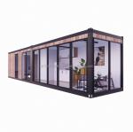 Customized Color 40ft Prefabricated Container Wooden House 3 Bedroom and Living