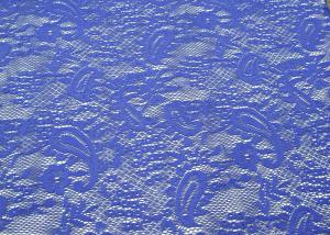 Quality High Tenacity Purple Polyester Lace Fabric of Cashew Design CY-CT8503 wholesale