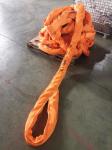 100m Orange Color Soft Round Sling , Eye To Eye Sling 100% Polyester