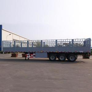 Quality 600mm High Sidewall Side Railed Tri-Axle Fence Semi Trailer wholesale