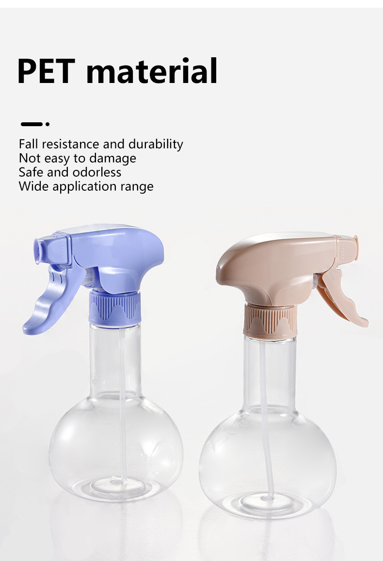 Round 250ml Reusable Cooking Oil Spray Bottle Pp Pet Liquid Container Trigger