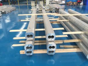 Quality 6063 T4 Thick Wall Aluminum Pipe Dual Tunnels High Corrosion Resistance wholesale