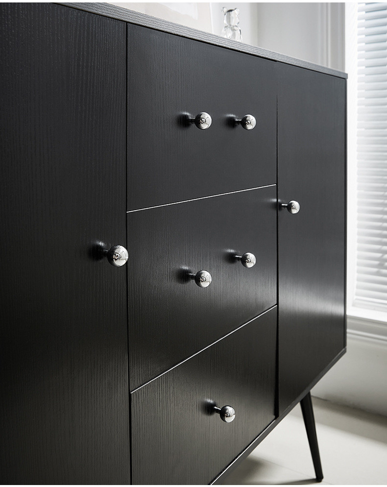30mm Spherical Polished Furniture Handle Silver 30mm Drawer Handle
