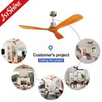 6 Speeds Choice Wood Ceiling Fan With Remote Control 3 Wooden Blade DC Motor