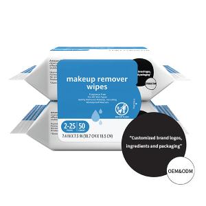 Quality Viscose Plant Fiber While Makeup Remover Wipes Fragrance Free No Harsh Irritants wholesale