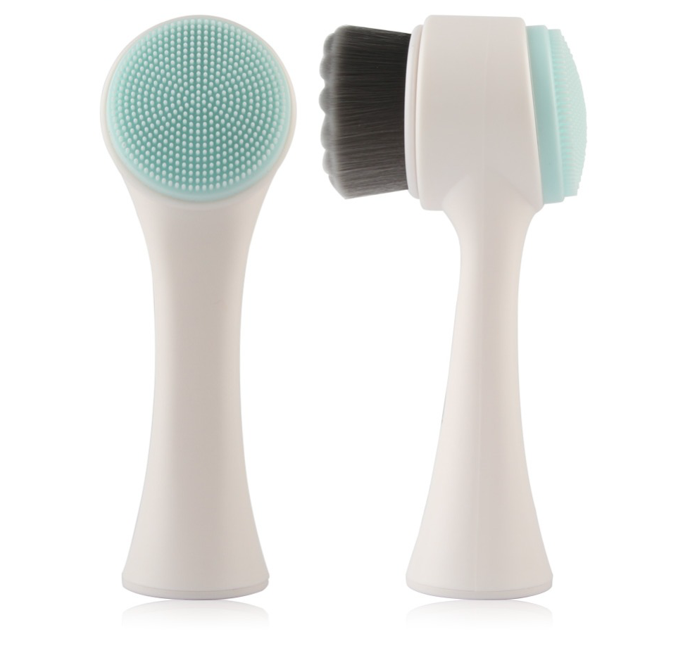 3D Face Massage Rechargeable Facial Cleansing Brush Tool Double Side