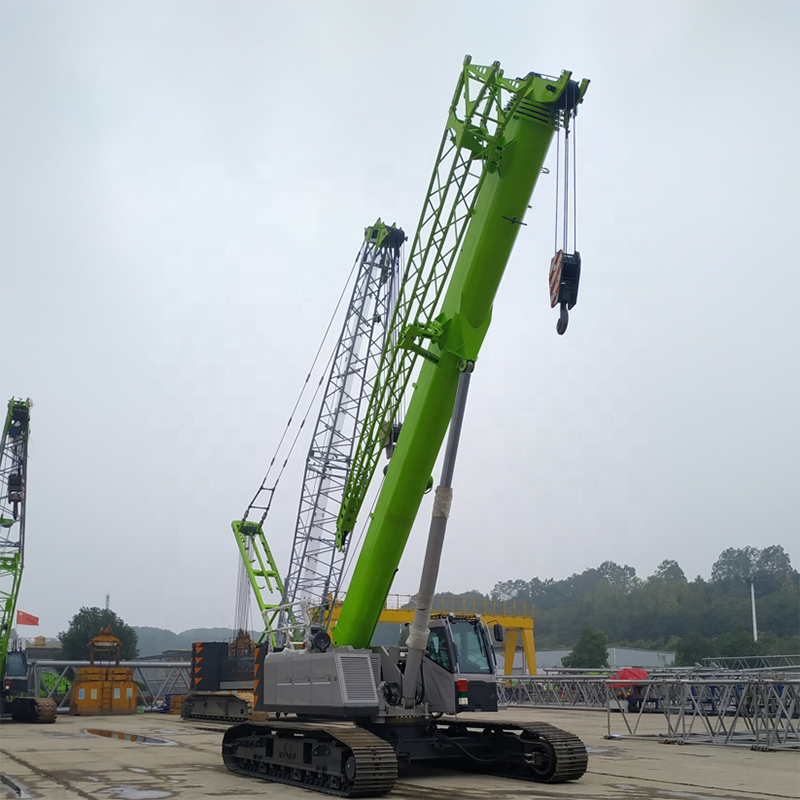 Green Zoomlion ZCT600V532 Used Crawler Crane Telescopic Truck Crane 60ton