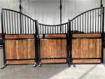 Black Powder Coated Galvanised Horse Stable Box