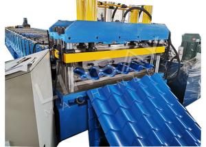 Quality 3-4m/Min Glazed Roof Tile Roll Forming Machine Colour Steel wholesale