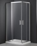 Aluminum, Bathroom Shower Room,Double Sliding Door ,matte black