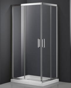 Quality Aluminum, Bathroom Shower Room,Double Sliding Door ,matte black wholesale