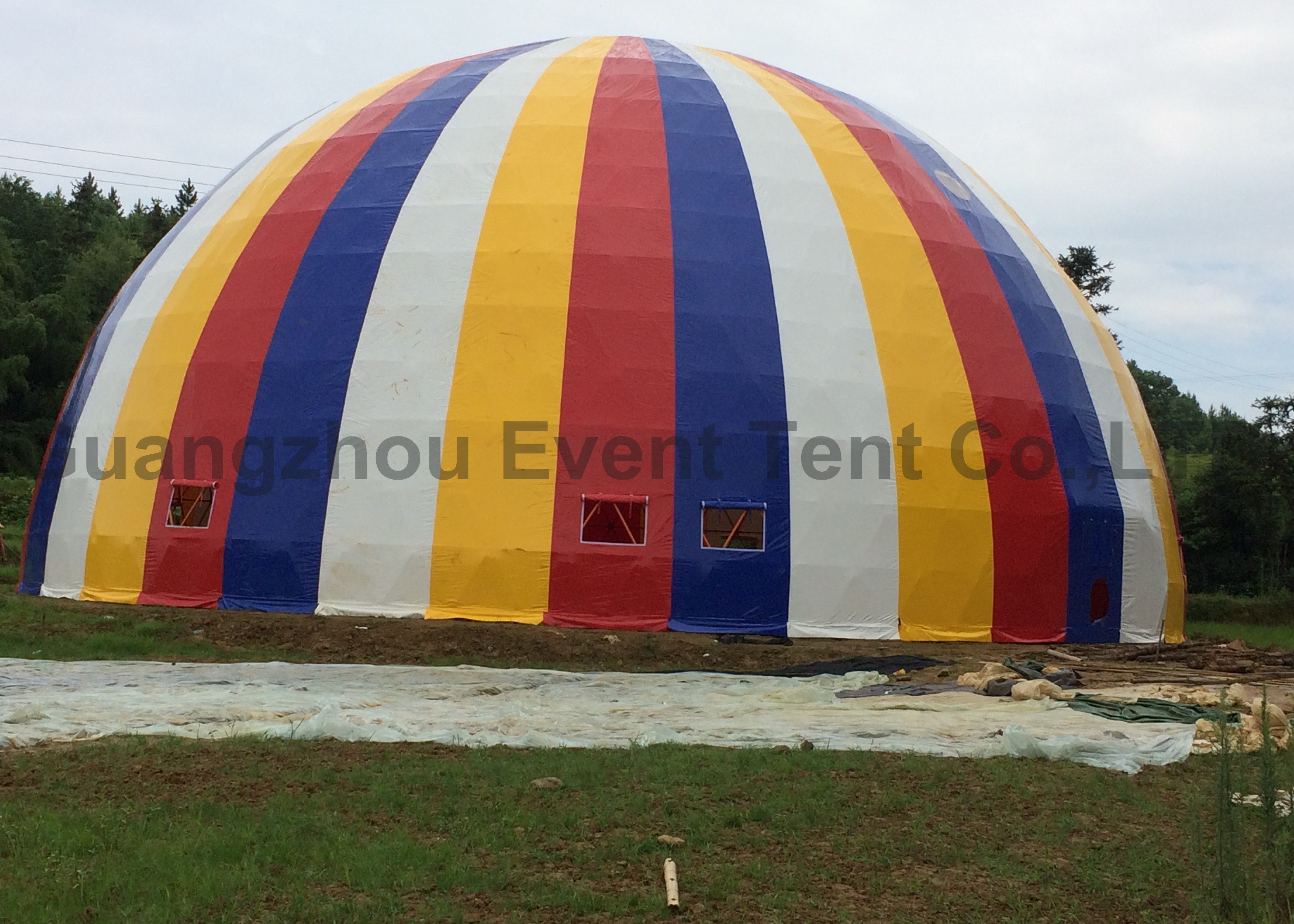 40m snow load steel structure large dome tent for wedding party